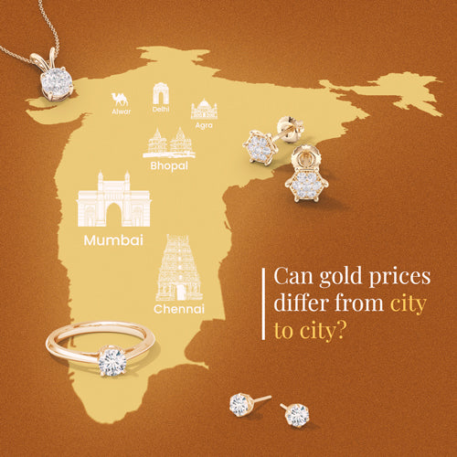 gold prices differ from city to city